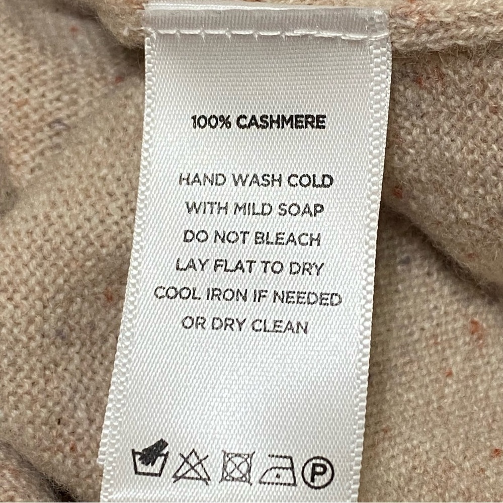 Leo & Sage Cashmere Quiet Luxury Ribbed Pullover Sweater Medium - Picture 5 of 6